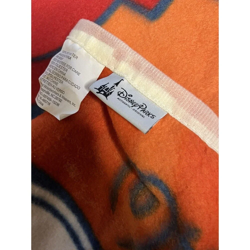 Vintage Mickey Mouse Disney Parks Fleece Throw/ Blanket Walt Disney Soft Blanket